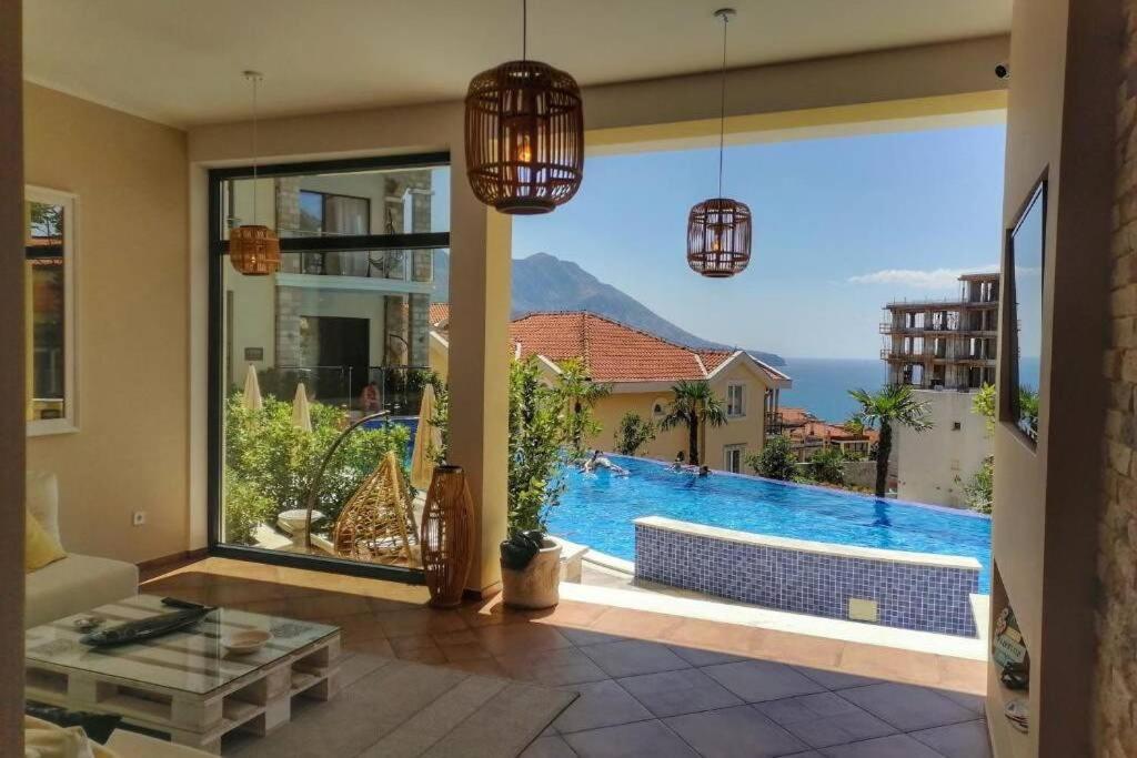 Modern Top Floor Sea View 3Br With Pools, Spa & Fitness Becici  Exterior photo