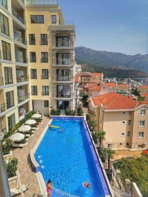 Modern Top Floor Sea View 3Br With Pools, Spa & Fitness Becici  Exterior photo